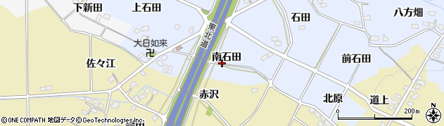 福島県福島市笹木野（南石田）周辺の地図