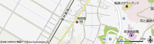 新潟県新潟市秋葉区蒲ケ沢524周辺の地図