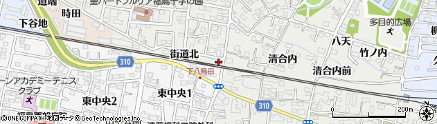 福島県福島市野田町（街道北）周辺の地図