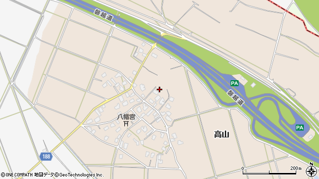 〒959-1602 新潟県五泉市高山の地図