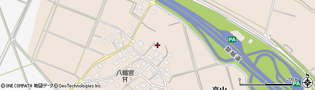 新潟県五泉市高山周辺の地図