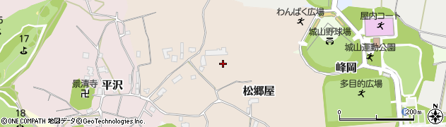 新潟県新潟市西蒲区松郷屋周辺の地図