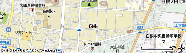 新潟県新潟市南区白根周辺の地図