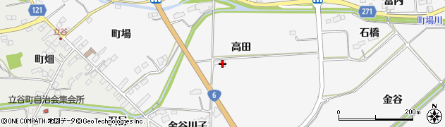 福島県相馬市日下石（高田）周辺の地図