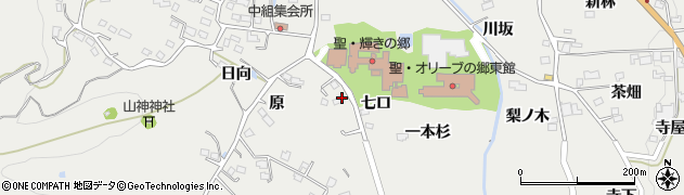 福島県福島市山口（七口）周辺の地図