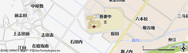福島県福島市町庭坂（原田）周辺の地図