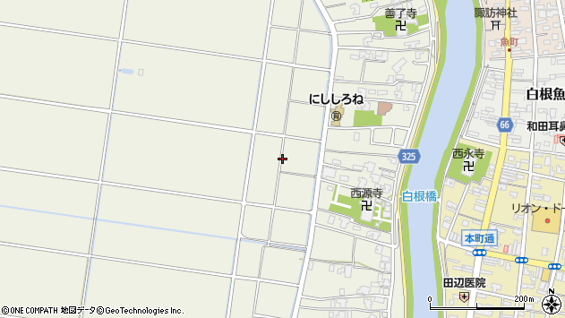 〒950-1262 新潟県新潟市南区西白根の地図