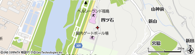 福島県福島市岡部山下周辺の地図