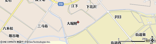 福島県福島市町庭坂大堀附周辺の地図
