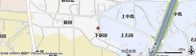 福島県福島市下野寺（下新田）周辺の地図