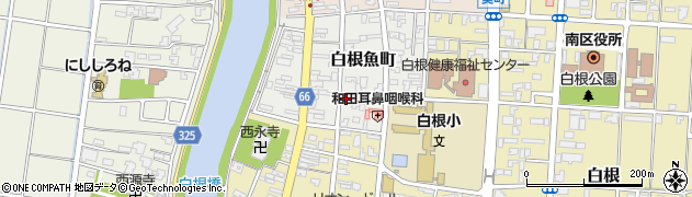 新潟県新潟市南区白根魚町周辺の地図