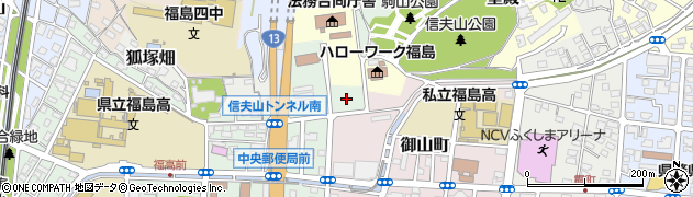 福島県福島市下狐塚周辺の地図