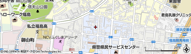 福島県福島市山下町周辺の地図