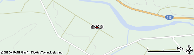 福島県相馬市山上（金谷原）周辺の地図