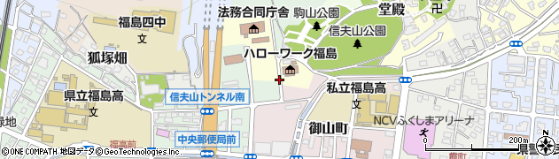 福島県福島市狐塚周辺の地図