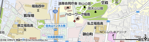 福島県福島市狐塚周辺の地図