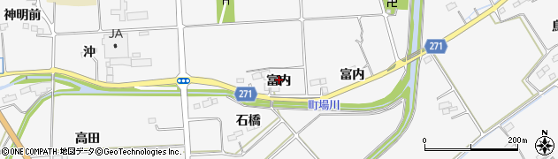 福島県相馬市日下石（富内）周辺の地図