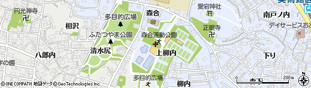 福島市役所　福島市スポーツ振興公社（公益財団法人）庭球場周辺の地図