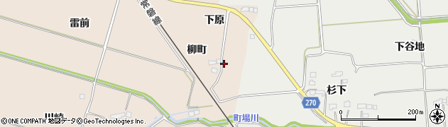 福島県相馬市坪田（柳町）周辺の地図