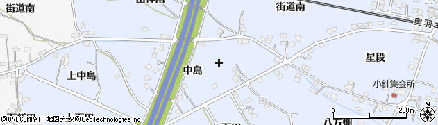 福島県福島市笹木野（中島）周辺の地図