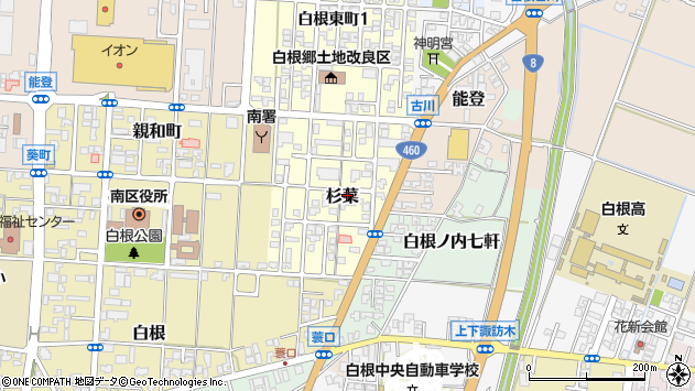 〒950-1208 新潟県新潟市南区杉菜の地図