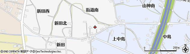 福島県福島市下野寺（街道南）周辺の地図