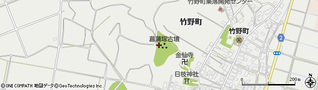 菖蒲塚古墳周辺の地図