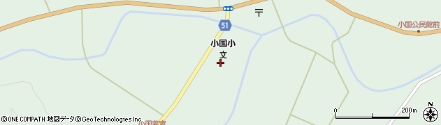 福島県伊達市霊山町下小国（中島）周辺の地図