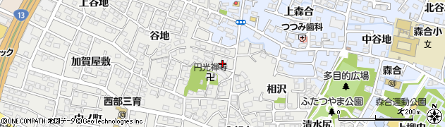 福島県福島市野田町寺ノ内周辺の地図