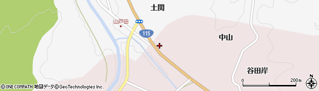 福島県伊達市霊山町石田右代田周辺の地図