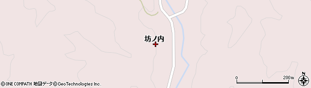 福島県伊達市霊山町石田（坊ノ内）周辺の地図