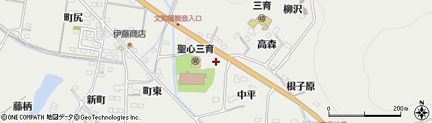 福島県福島市山口（梅本）周辺の地図