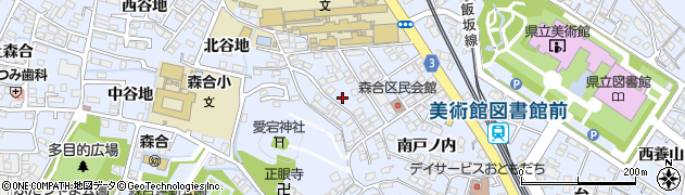 福島県福島市森合（山ノ下）周辺の地図