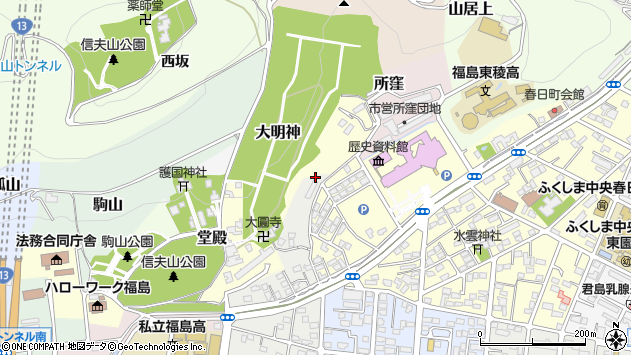 〒960-8026 福島県福島市狩野の地図