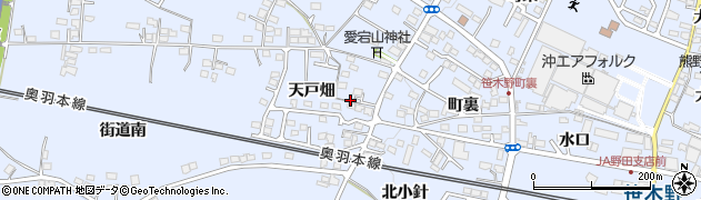 福島県福島市笹木野（天戸畑）周辺の地図
