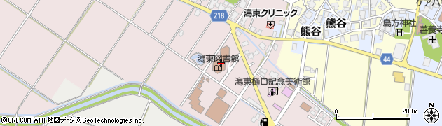 新潟市役所　潟東ゆう学館周辺の地図