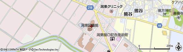 新潟市立潟東図書館周辺の地図