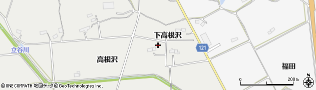 福島県相馬市立谷（下高根沢）周辺の地図