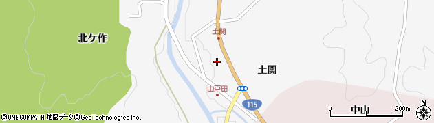 福島県伊達市霊山町山戸田土関28周辺の地図