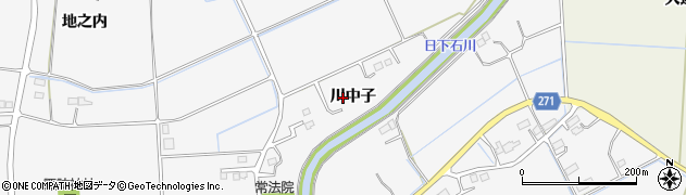 福島県相馬市日下石（川中子）周辺の地図