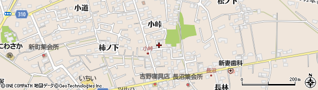 福島県福島市町庭坂（小峠）周辺の地図