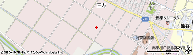 新潟県新潟市西蒲区三方周辺の地図