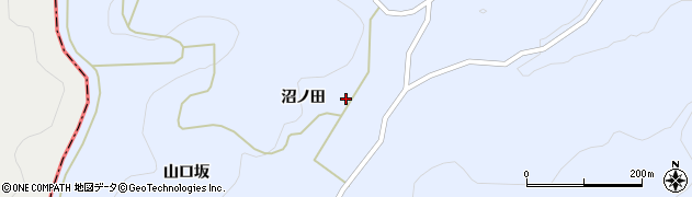 福島県伊達市保原町富沢沼田周辺の地図