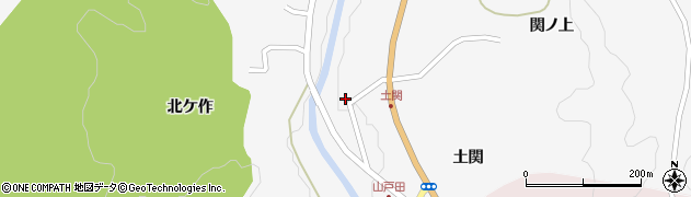福島県伊達市霊山町山戸田土関10周辺の地図