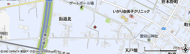 福島県福島市笹木野街道北周辺の地図