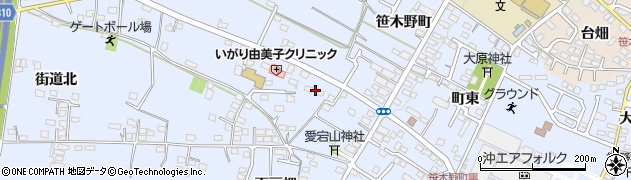 福島県福島市笹木野中西裏3周辺の地図