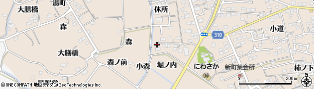 福島県福島市町庭坂堀ノ内15周辺の地図