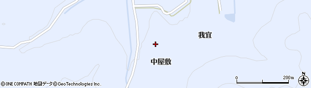福島県伊達市保原町富沢中屋敷周辺の地図