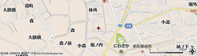 福島県福島市町庭坂堀ノ内周辺の地図