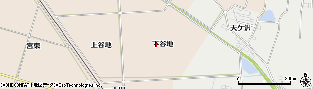福島県相馬市坪田（下谷地）周辺の地図